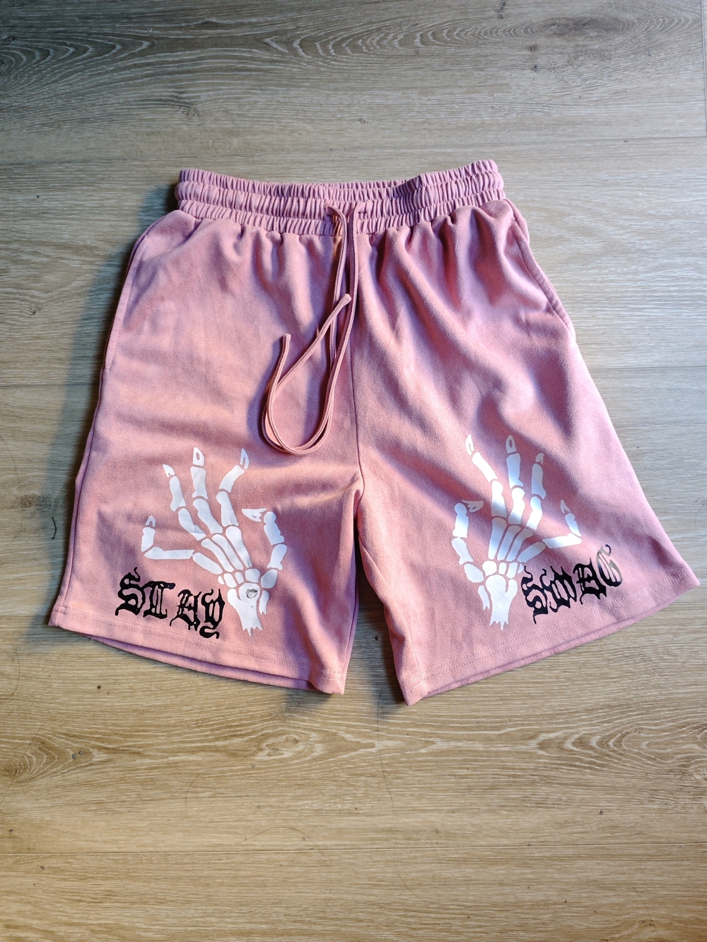 Designer Aelfric Eden Y2K Pink Drawstring Shorts by